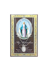 Hirten Medal with Prayer Card - Miraculous Medal - 24 inch Chain