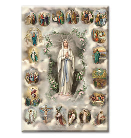 Hirten Mysteries of the Rosary Magnet, 2” x 3”