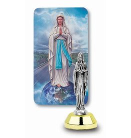 Hirten Our Lady of the Highway Auto Statue with Holy Card and Adhesive Bottom