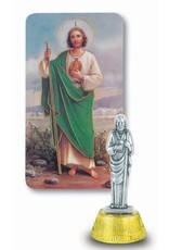 Hirten Saint Jude Auto Statue with Holy Card and Adhesive Bottom