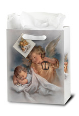 Hirten Sleeping Child and Angel Gift Bag, Medium