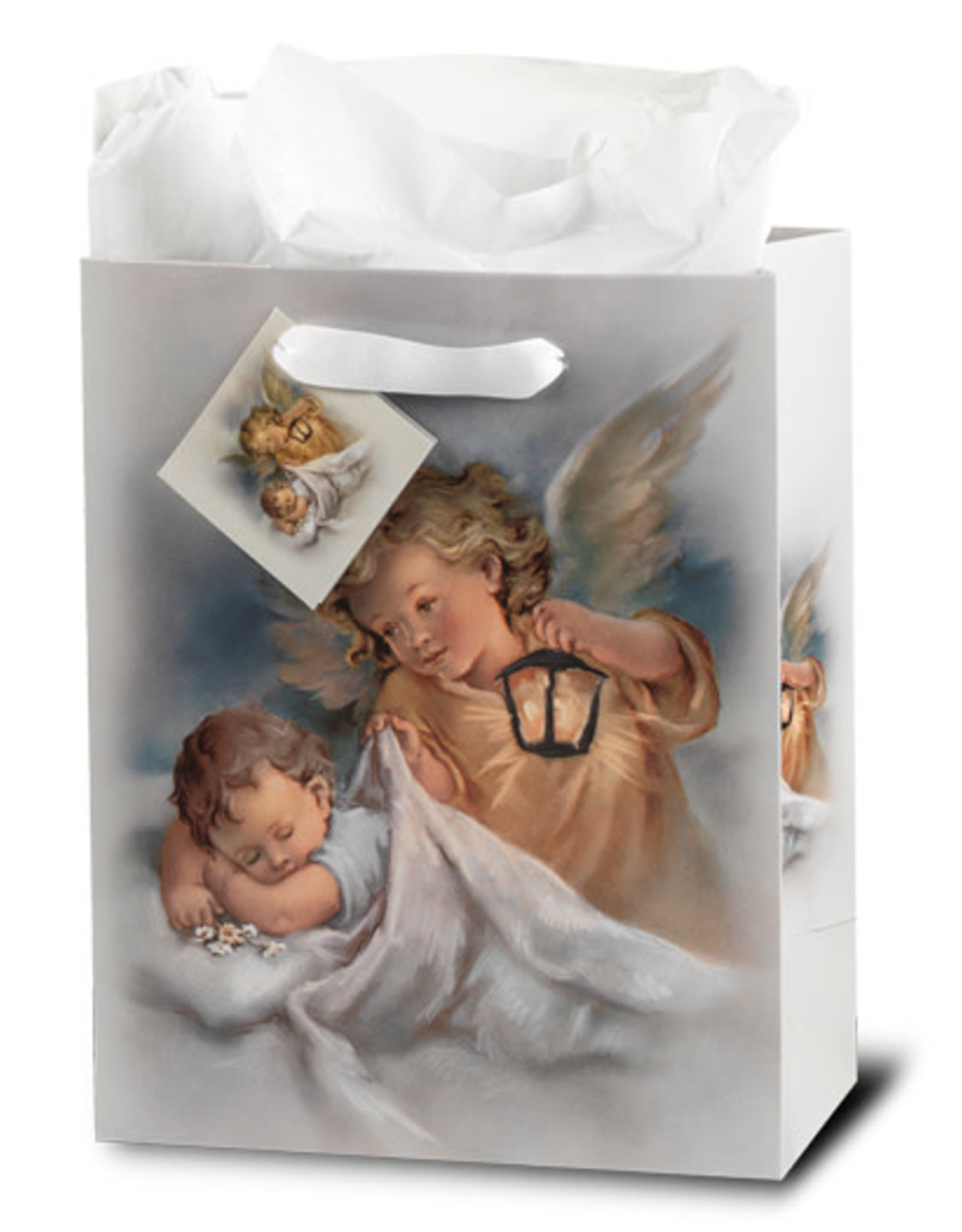 Hirten Sleeping Child and Angel Gift Bag, Medium