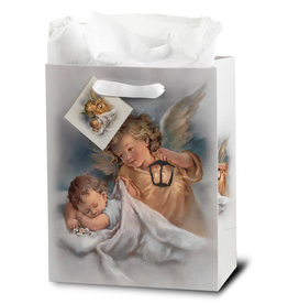 Hirten Sleeping Child and Angel Gift Bag, Medium