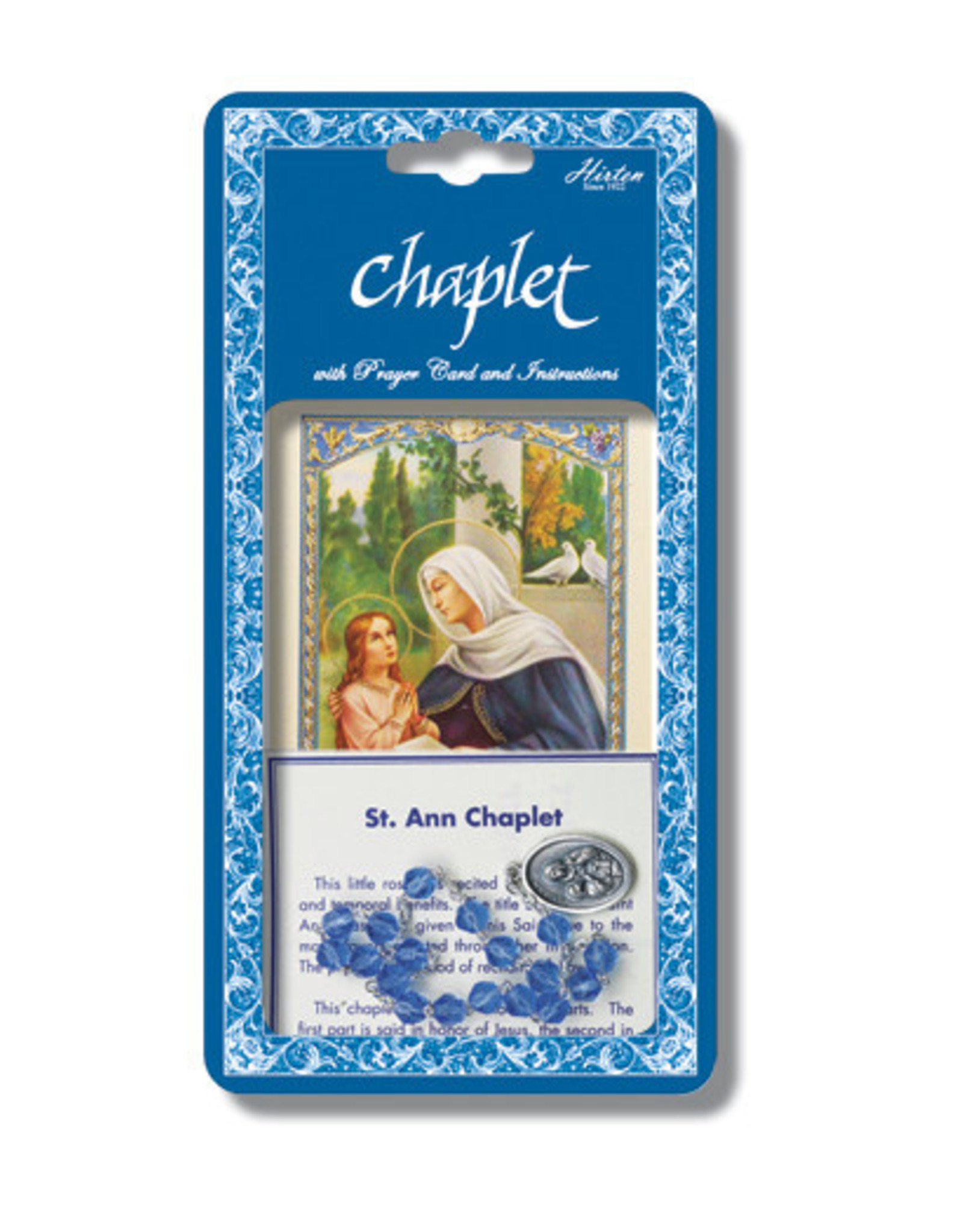 Hirten St. Anne Chaplet with Prayer Card and Instructions
