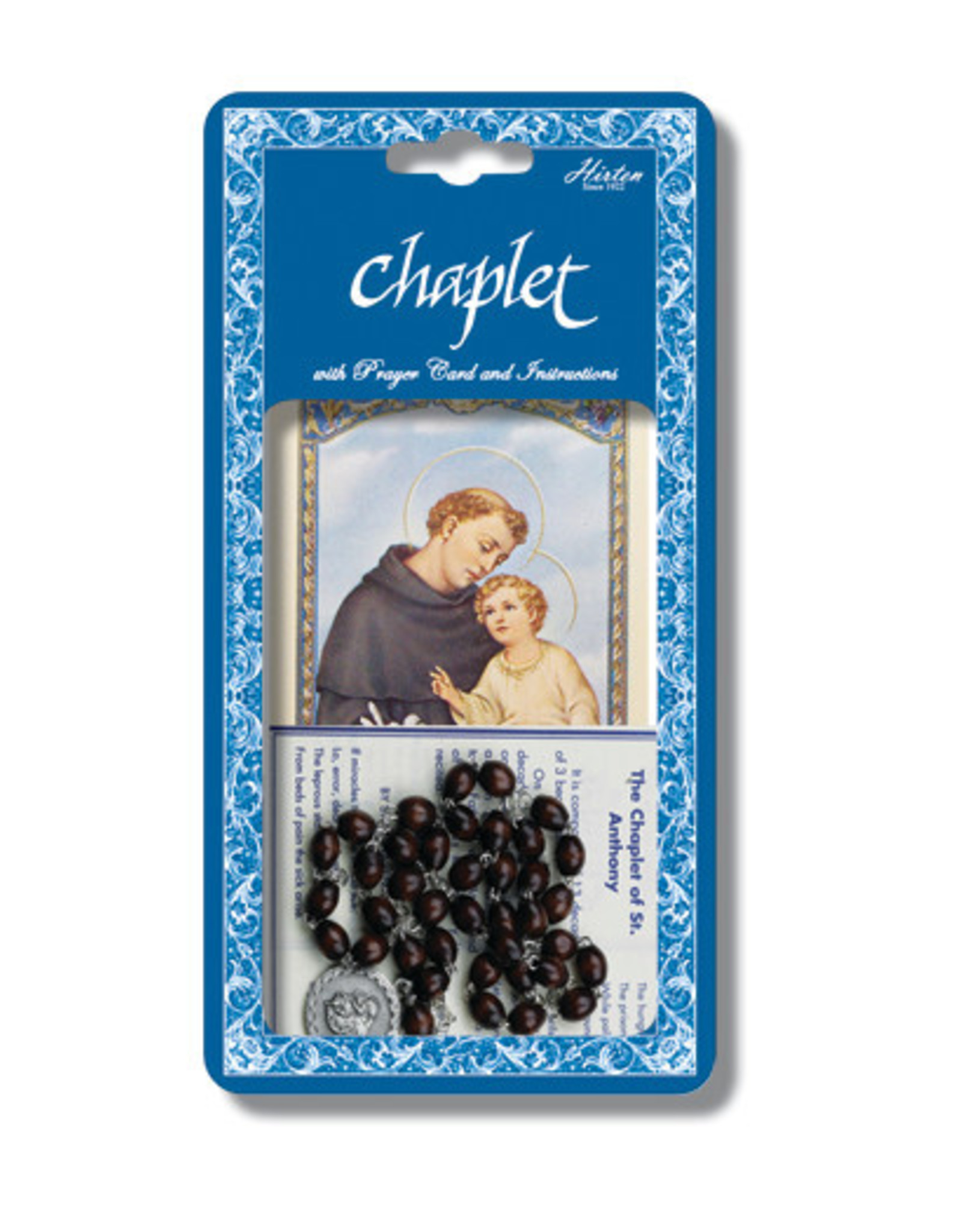 Hirten St. Anthony Chaplet with Prayer Card and Instructions
