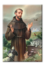 Hirten St. Francis of Assisi Magnet, 2” x 3”