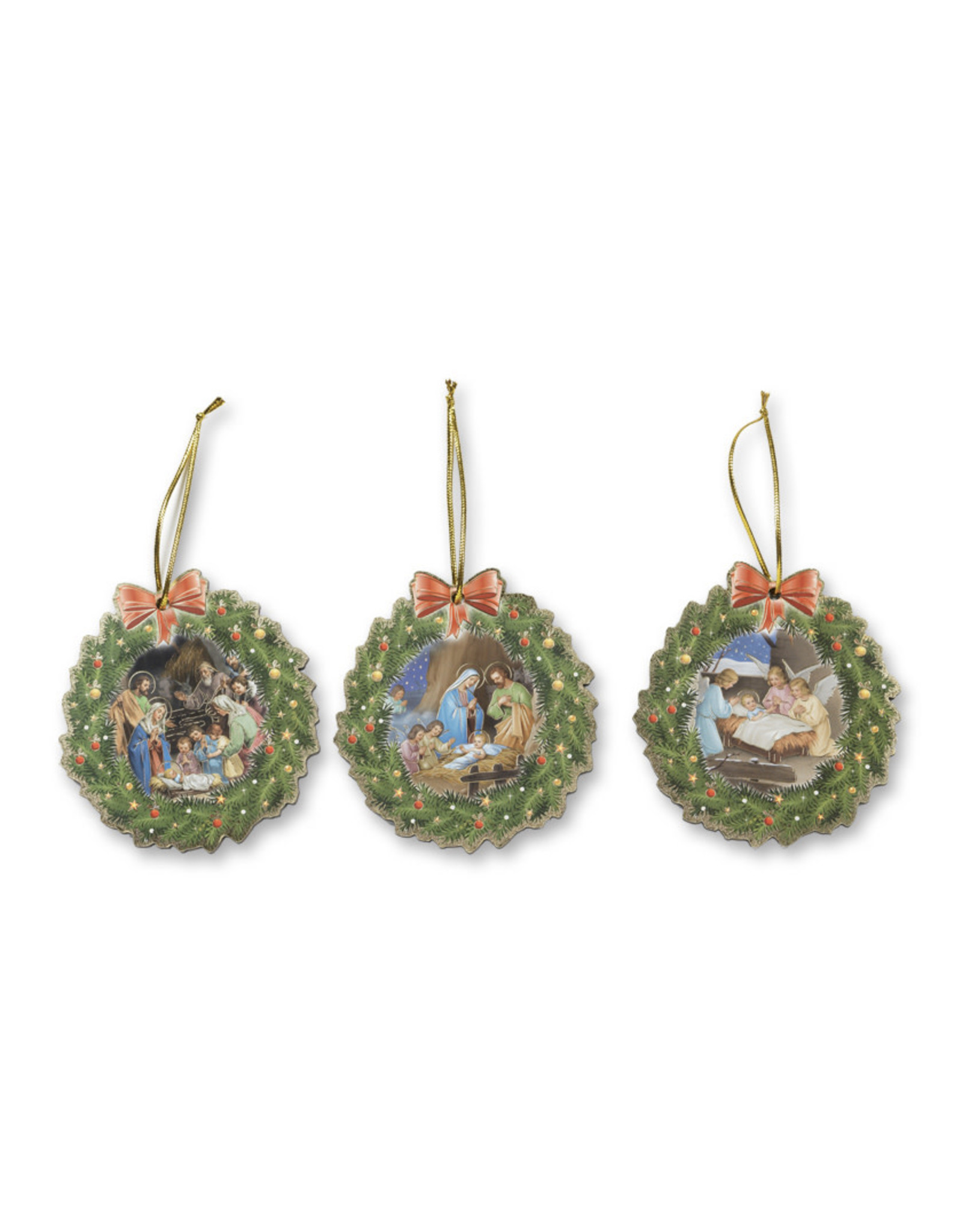 Hirten Wooden Wreath Ornament