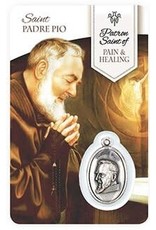 Shomali Prayer Card with Medal Healing St-Pio Pain