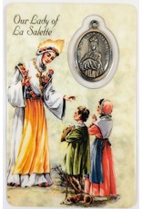 Shomali Prayer Card with Medal La Salette