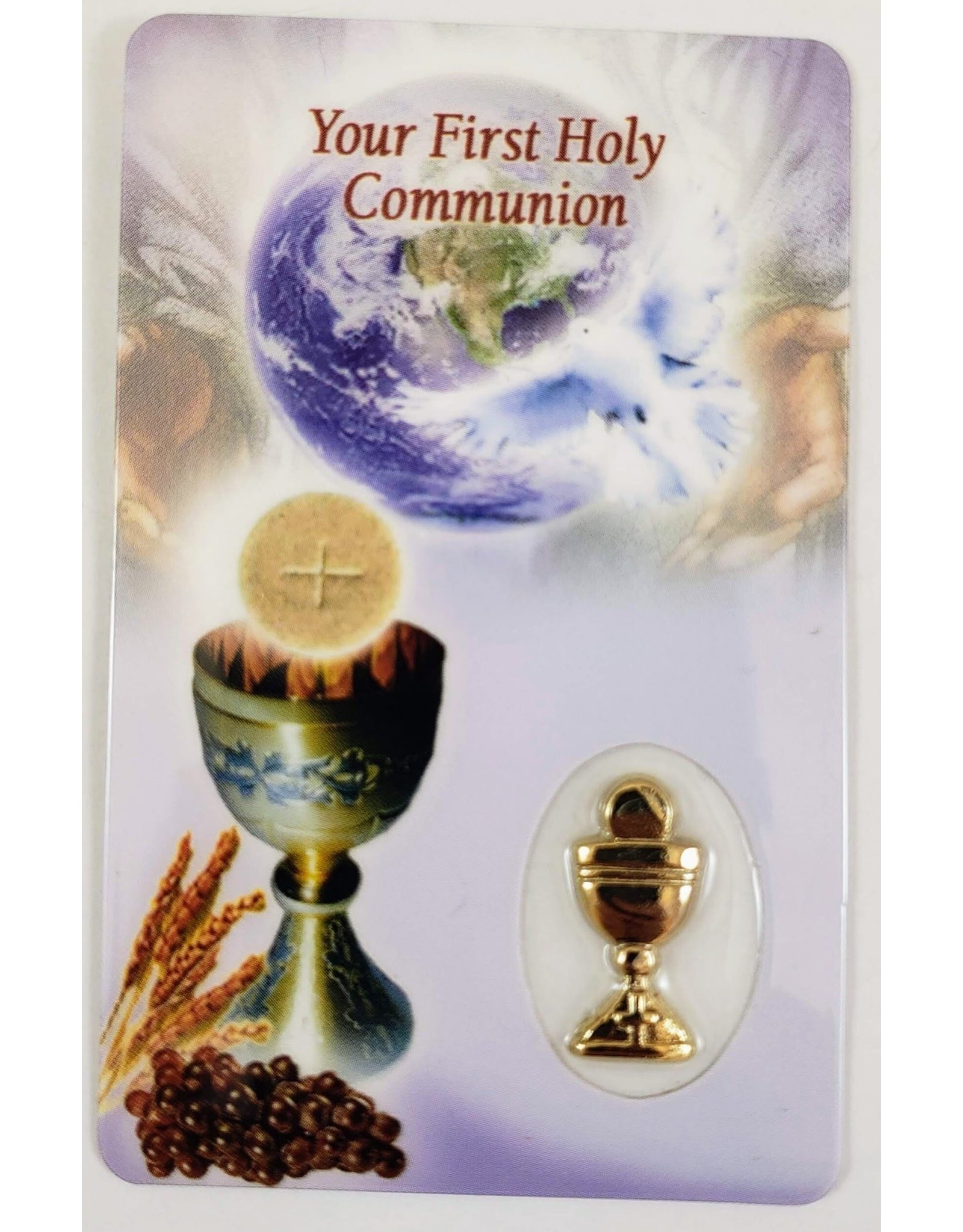 Shomali Prayer Card with Medal Communion