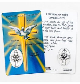 Shomali Prayer Card with Medal Holy Spirit