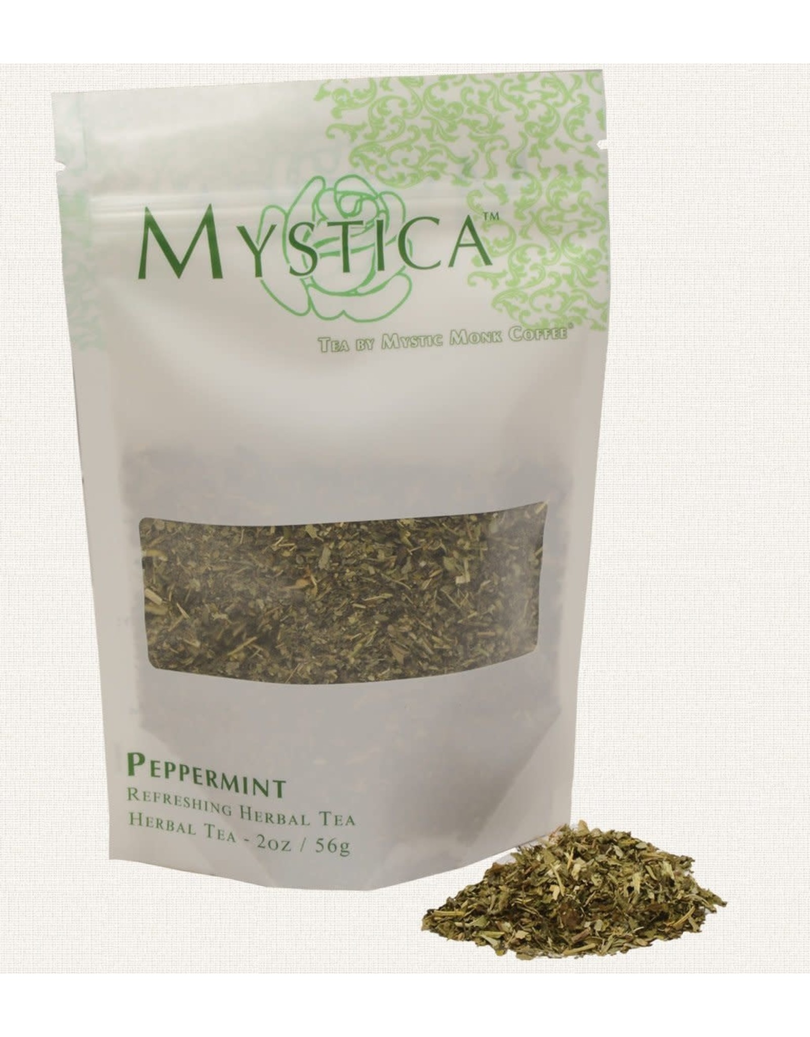 Mystic Monk Mystica Peppermint Herbal Loose Tea Blend