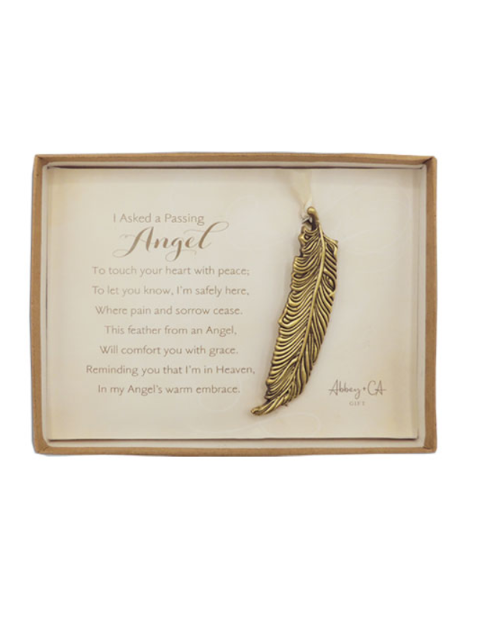 Abbey + CA Gift Memorial Angel Feather Ornament