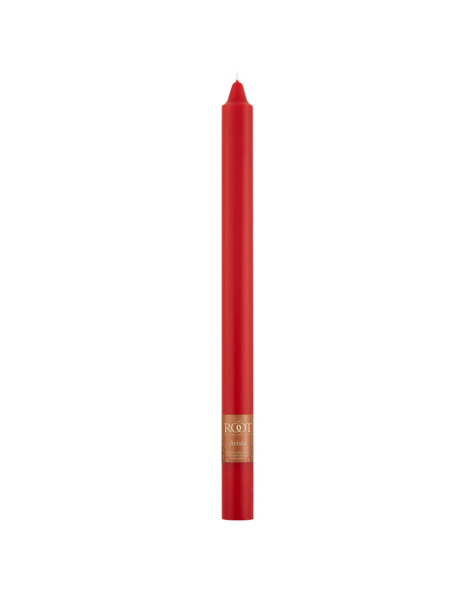 SMOOTH 12" ARISTA™ RED SINGLE CANDLE