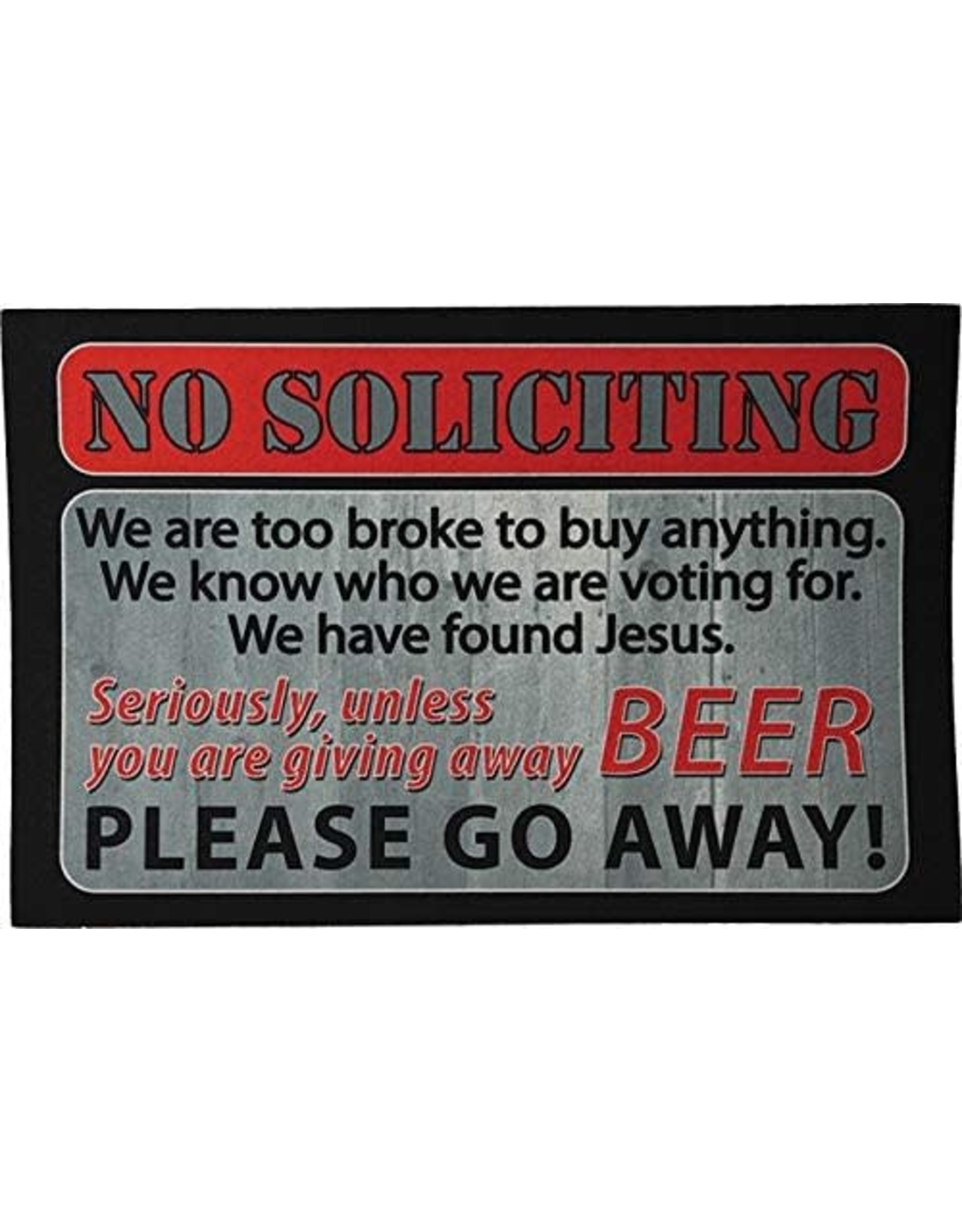 Rivers Edge Products River's Edge Products No Soliciting Door Mat