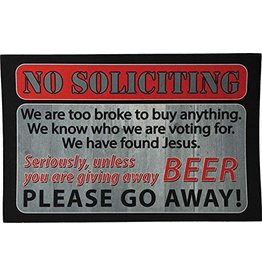 Rivers Edge Products River's Edge Products No Soliciting Door Mat