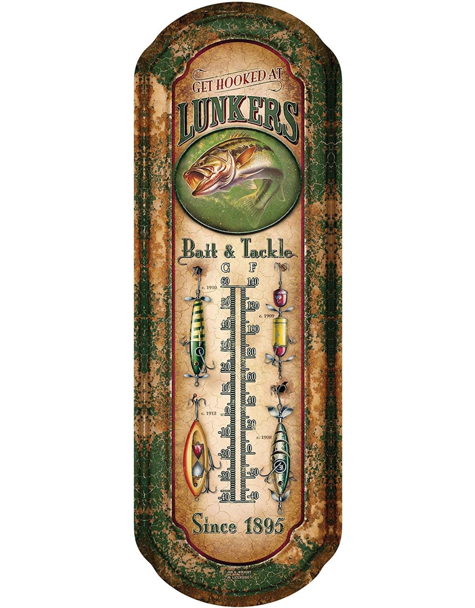 Rivers Edge Products Tin Thermometer - Lunker's