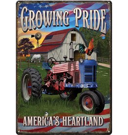 Rivers Edge Products Tin Sign 12"x17" - Growing Pride