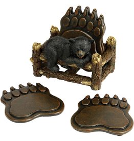 Rivers Edge Products Coaster Set - Bear Paw