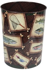 Rivers Edge Products Waste Basket - Fishing Theme