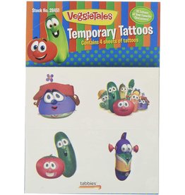 Tabbies VeggieTale Temporary Tattoos