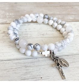 Chews Life Glory | Stretch & Wrap Rosary Bracelet | Medium