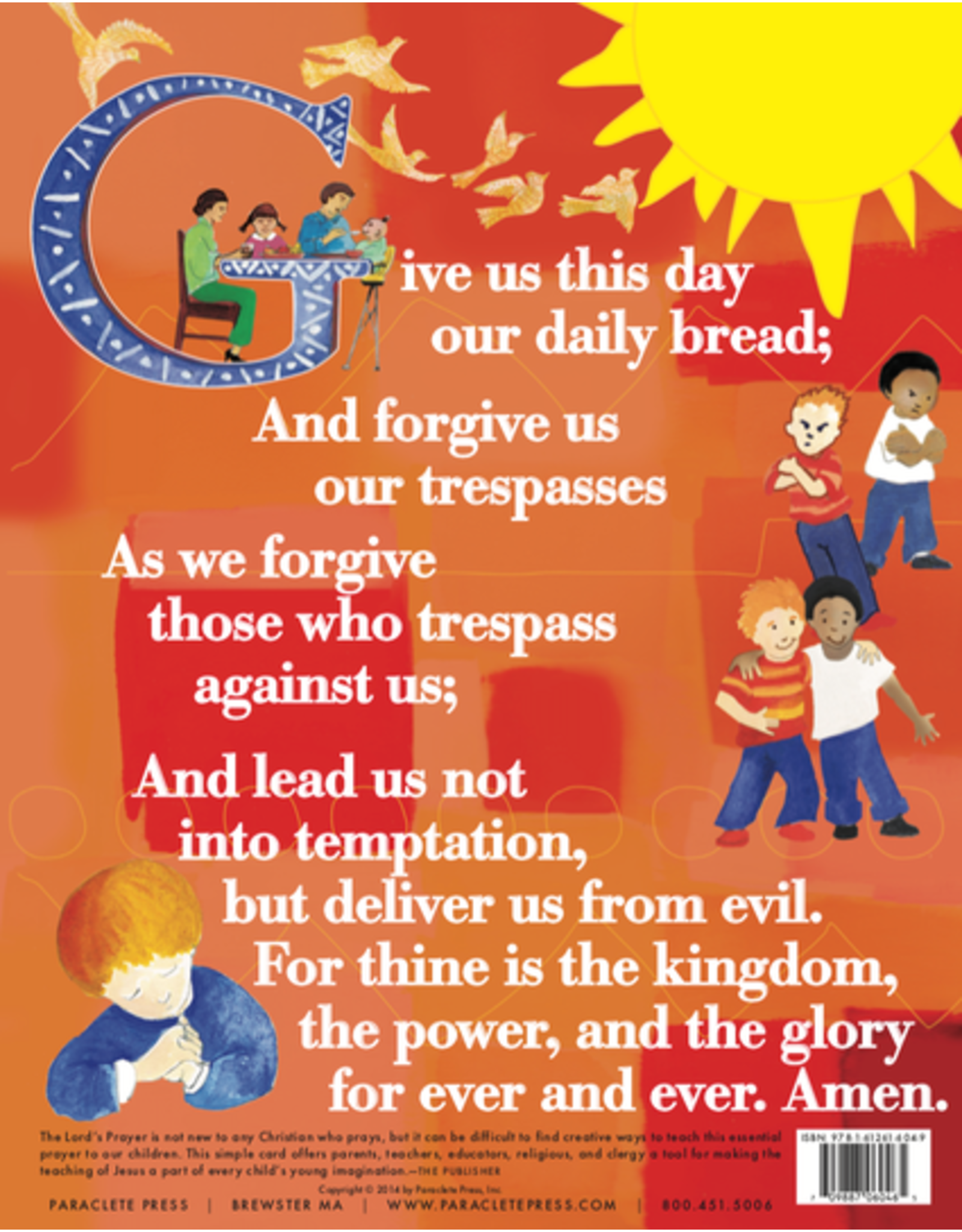 Paraclete Press Lord's Prayer Card - Protestant