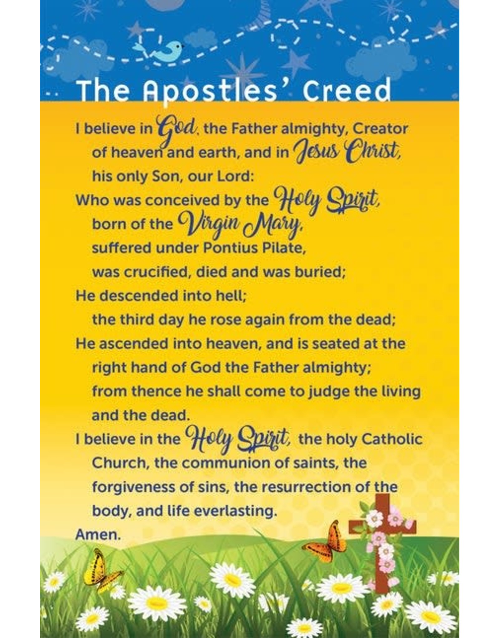 Paraclete Press The Apostles' Creed Prayer Card