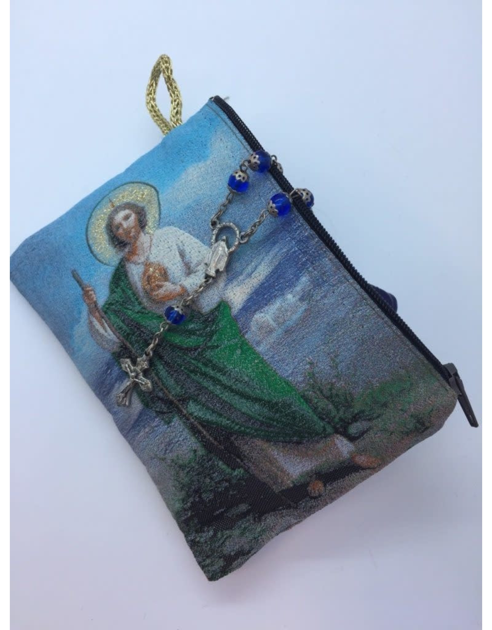 Oremus Mercy Small Rosary Pouch – St. Jude(3″ x 4″)