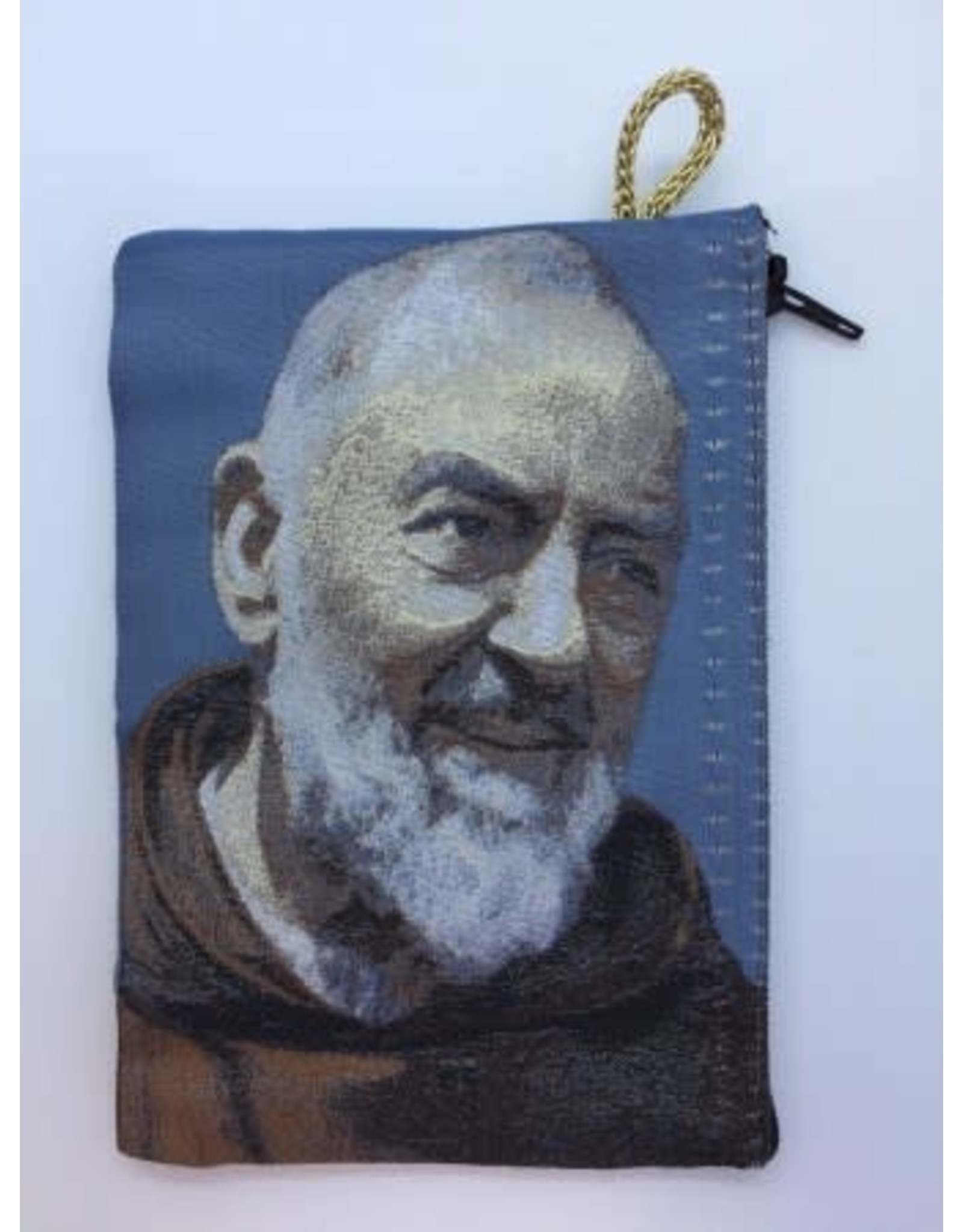Oremus Mercy Small Rosary Pouch -Padre Pio (3″ x 4″)