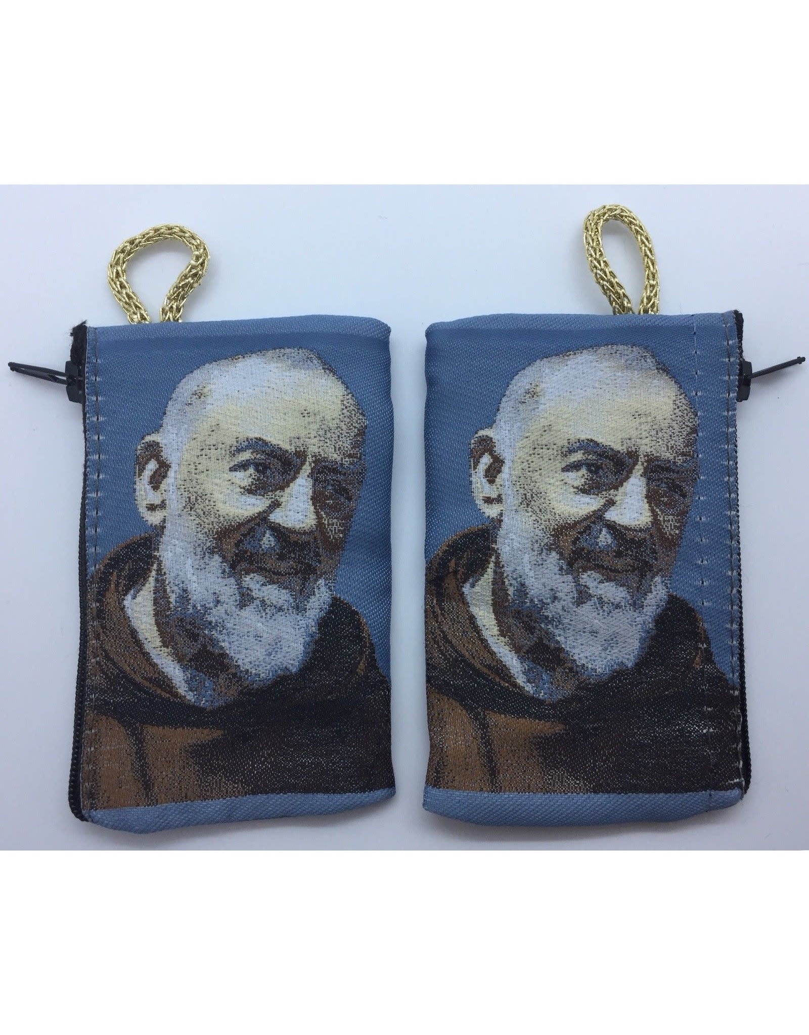 Oremus Mercy Small Rosary Pouch -Padre Pio (3″ x 4″)