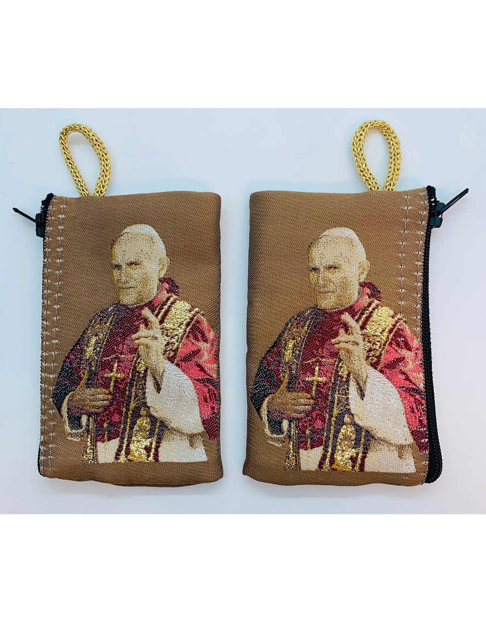 Oremus Mercy Small Rosary Pouch - Saint Pope John Paul II (3" x 4")