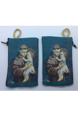 Oremus Mercy Small Rosary Pouch -St. Anthony (3″ x 4″)
