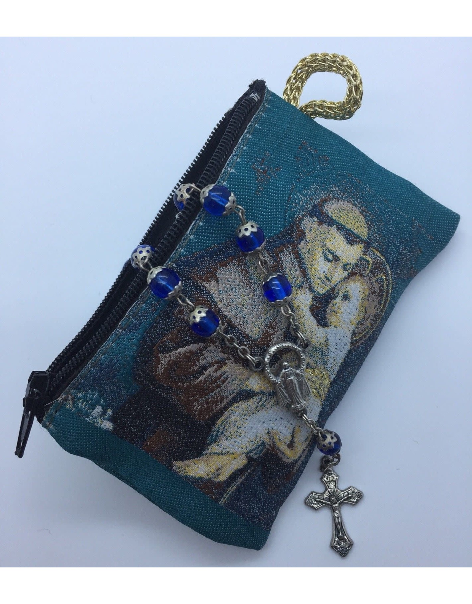 Oremus Mercy Small Rosary Pouch -St. Anthony (3″ x 4″)