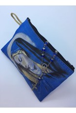 Oremus Mercy Medium Rosary Pouch -Our Lady of Sorrows (4″ x 6″)