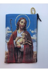 Oremus Mercy Medium Rosary Pouch – The Good Shepherd (4″ x 6″)