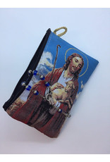 Oremus Mercy Medium Rosary Pouch – The Good Shepherd (4″ x 6″)