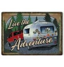 Rivers Edge Products Tin Sign 12in x 17in - Adventure