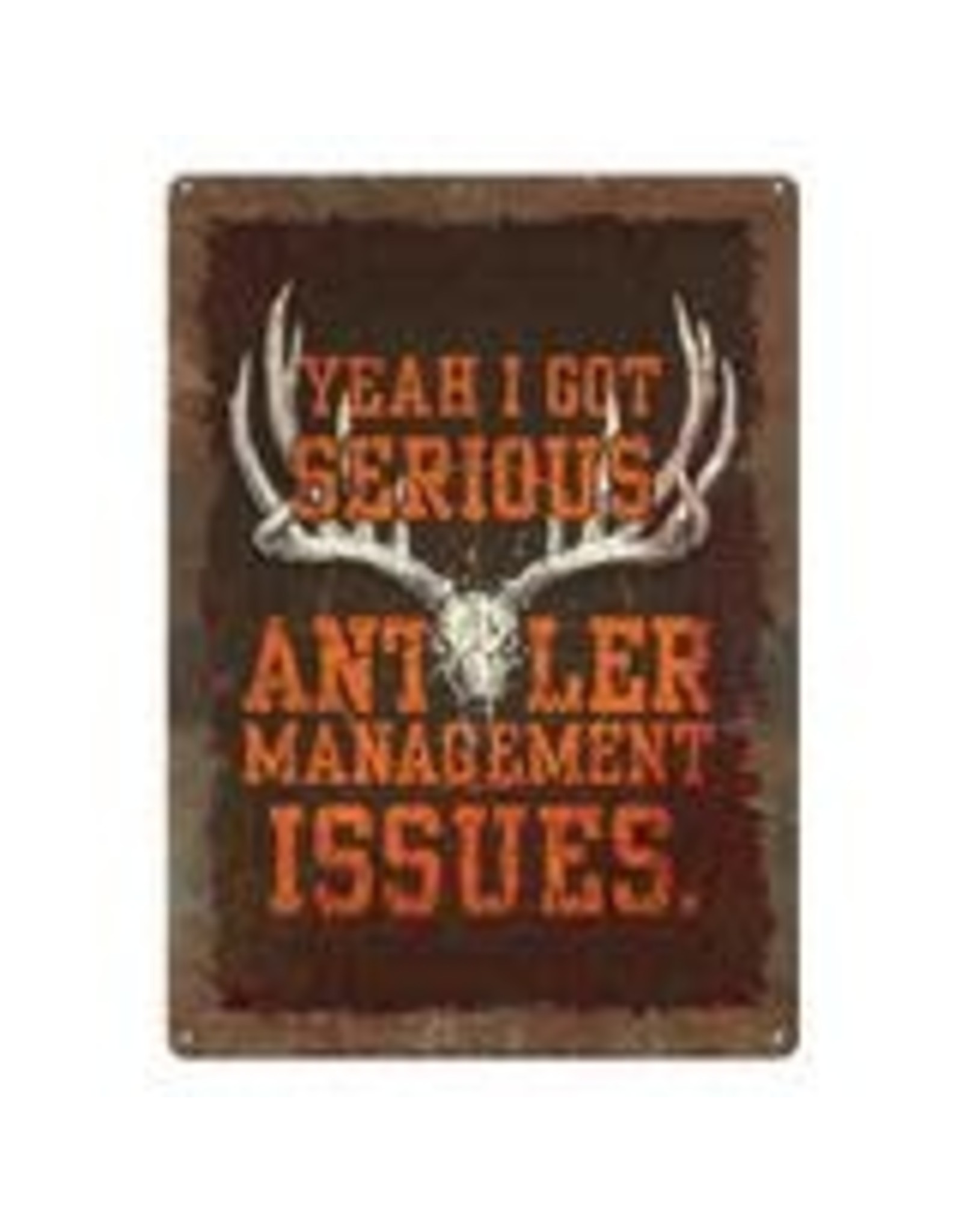 Rivers Edge Products Tin Sign 12in x 17in - Antler Management