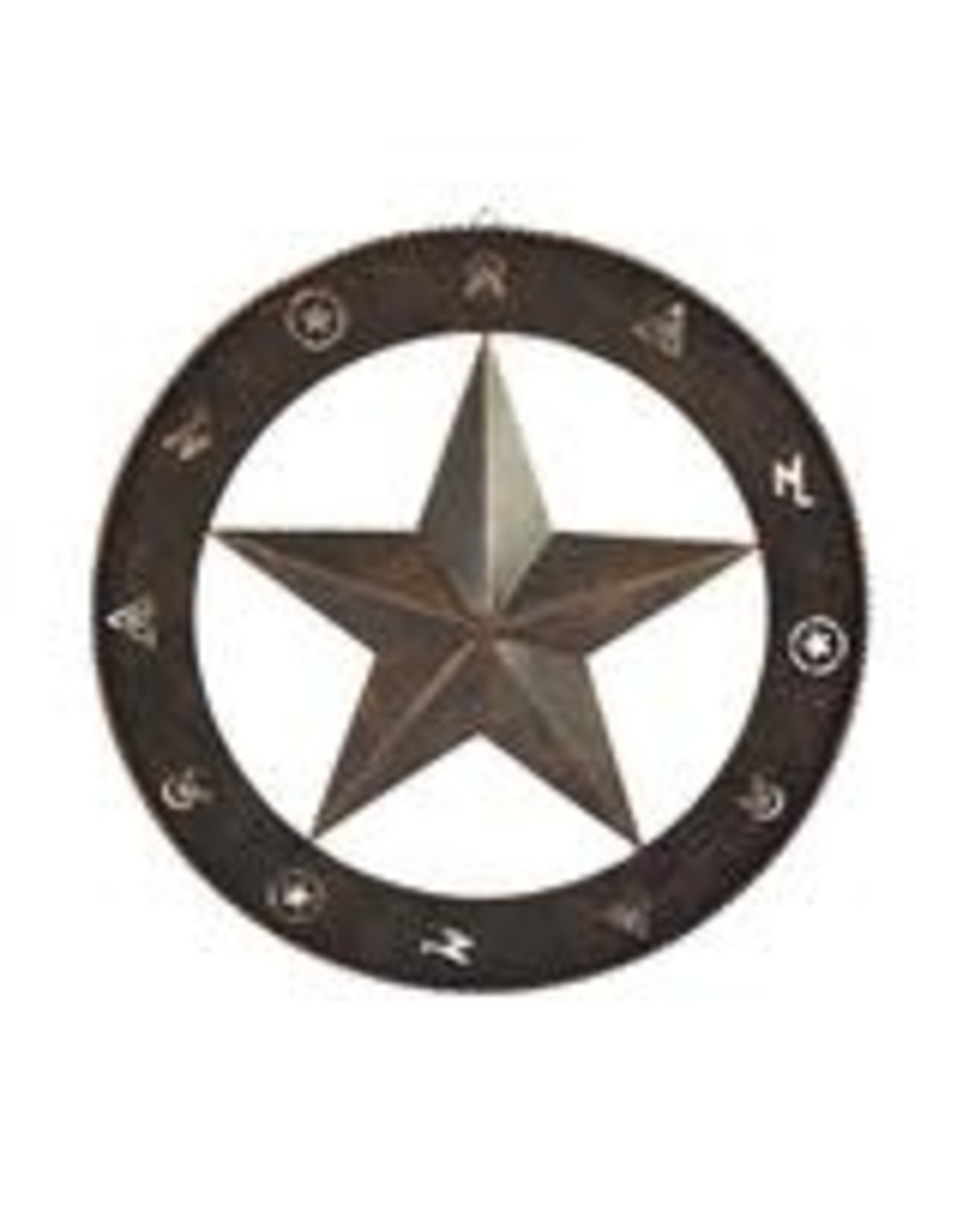 Rivers Edge Products Rustic Metal Wall Art 15in  - Barn Star