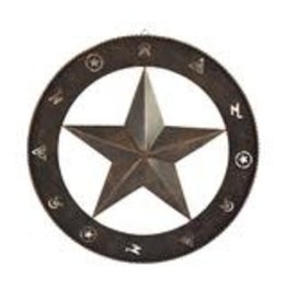 Rivers Edge Products Rustic Metal Wall Art 15in  - Barn Star