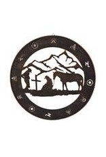 Rivers Edge Products Rustic Metal Wall Art 15in  - Praying Cowboy