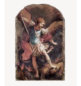 Avalon Gallery St. Michael Archangel Stone Plaque with Stand