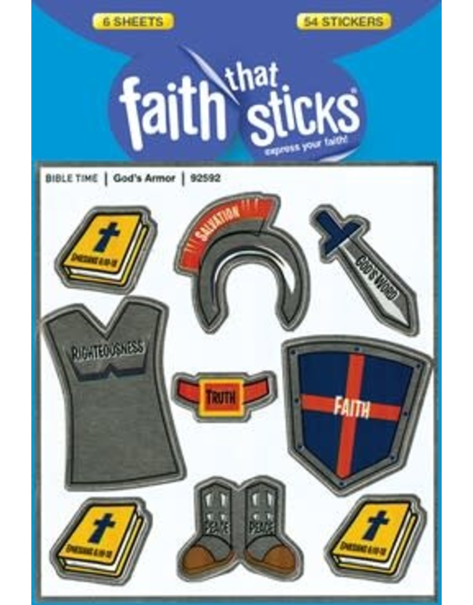 Faith that Sticks God's Armor -Stickers