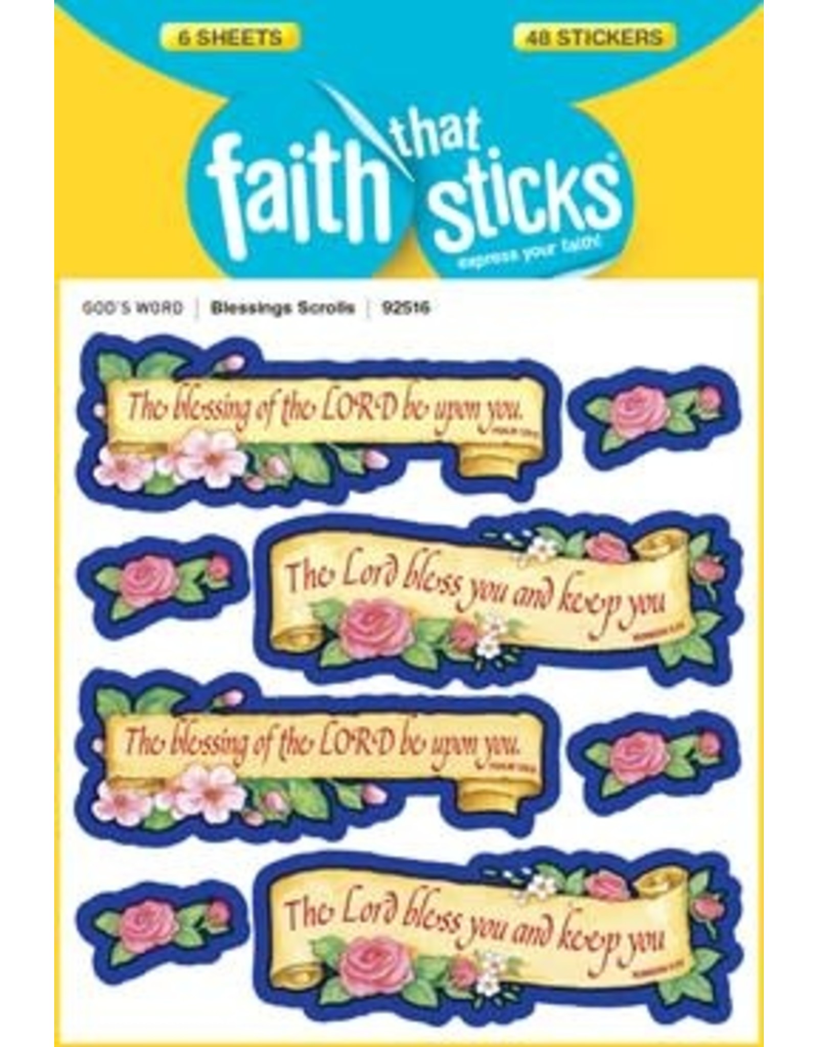 Faith that Sticks Blessing Scrolls - Stickers
