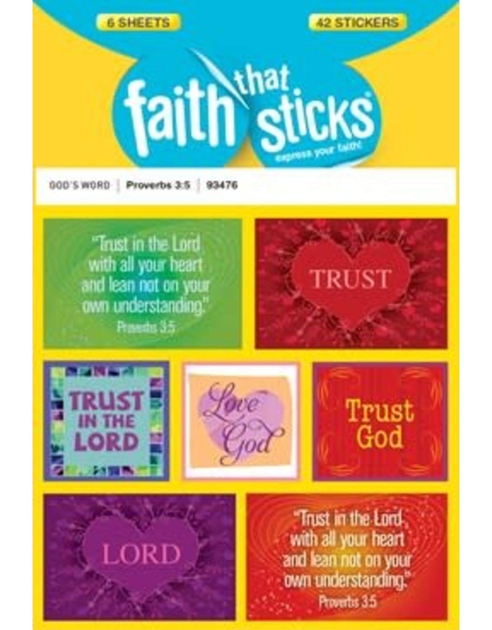 Faith that Sticks Proverbs 3:5 - Stickers