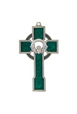 Jeweled Cross Claddagh Celtic Cross - Made in USA