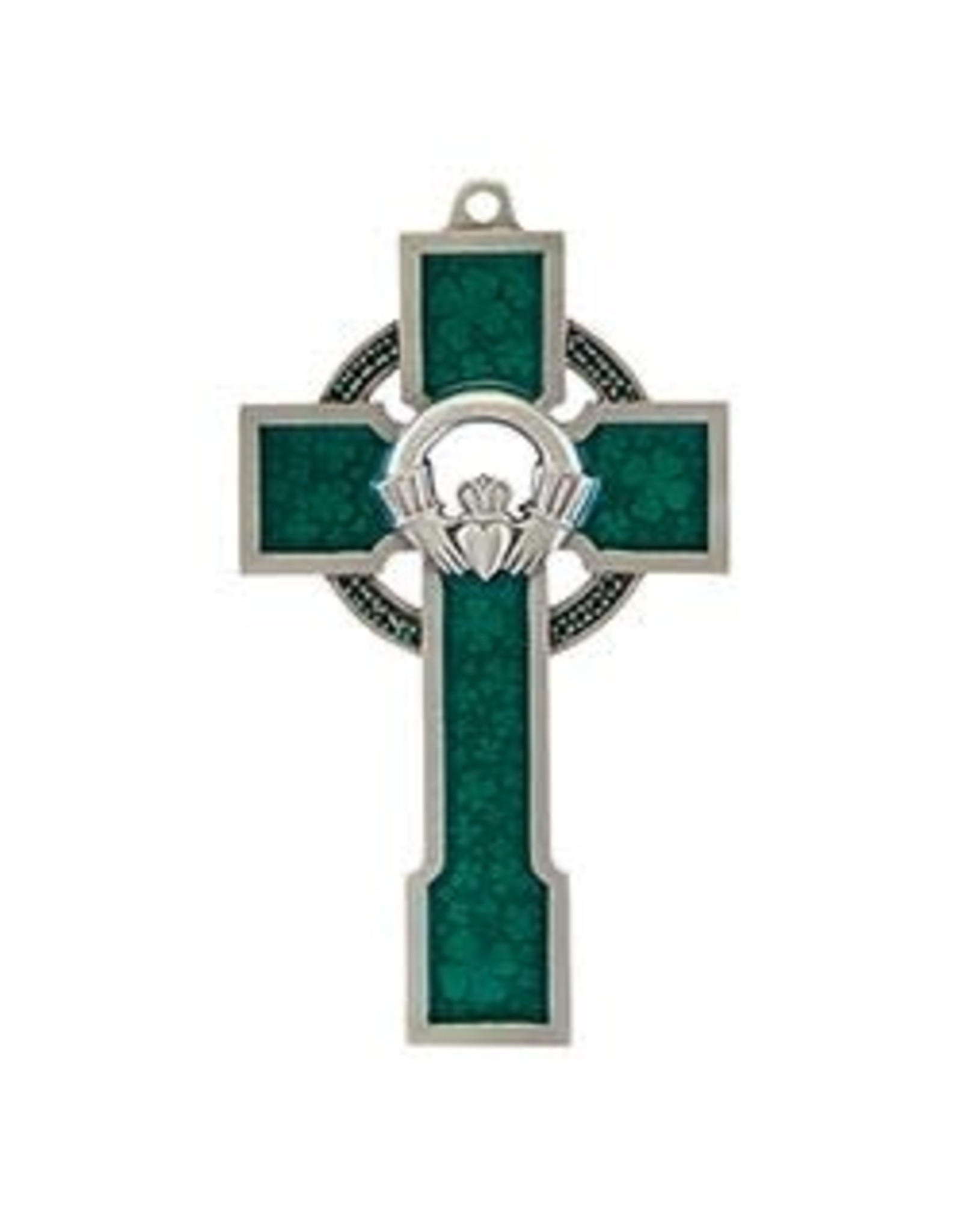 Jeweled Cross Claddagh Celtic Cross - Made in USA