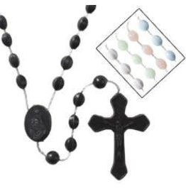 Autom Black  Cord Rosary -2 pc center