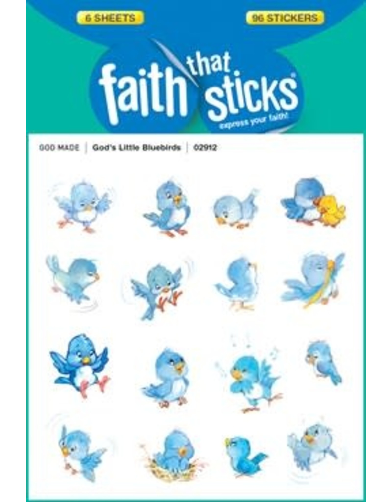 Faith that Sticks God's Little Bluebirds -Stickers